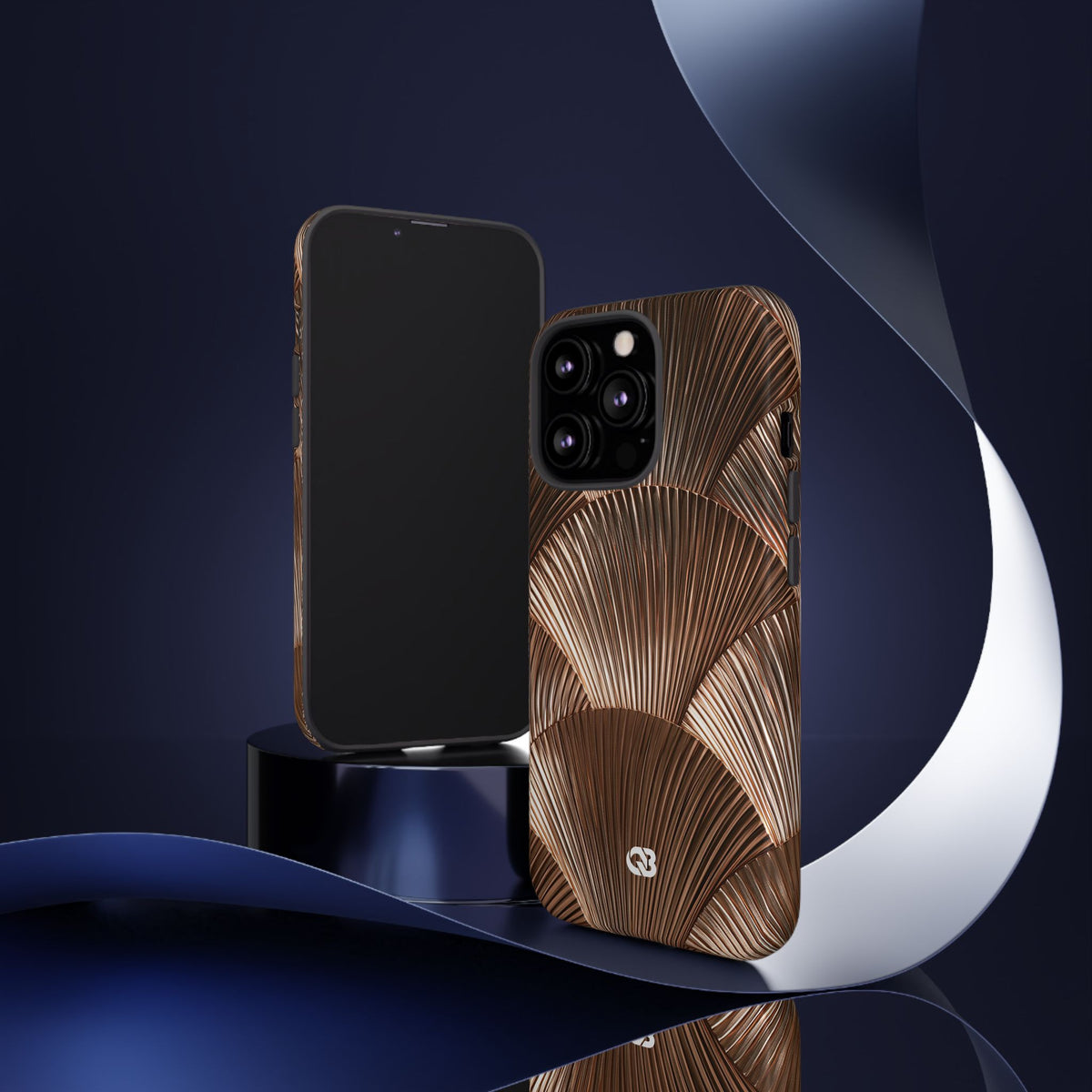 Rose Gilded Fan · Tough Phone Case for iPhone · Gold