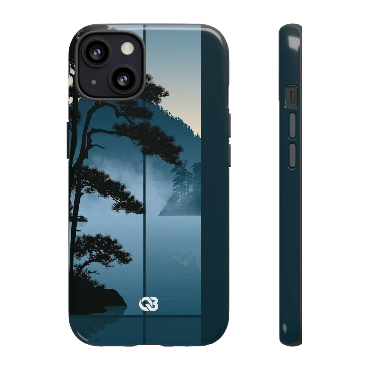 Misty Pine Horizon · Tough Phone Case for iPhone · Teal