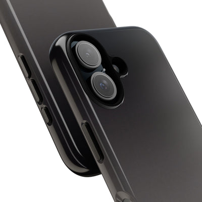 Grey Tough Phone Case for iPhone - Obsidian Ash Fade
