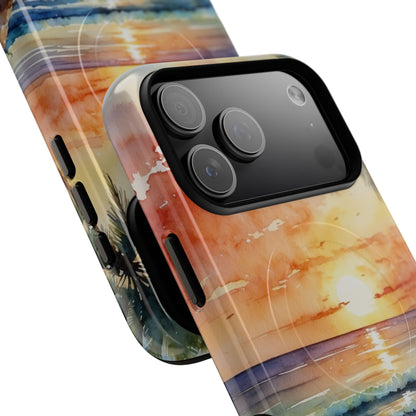 Sunset Palm iPhone 17 Pro Max Case - Tough+ - CASE•BOB