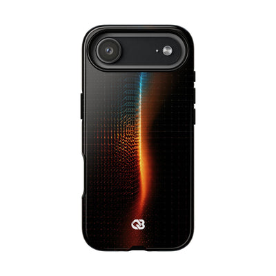 Luminous Refraction Grid · Tough Phone Case for iPhone · Black