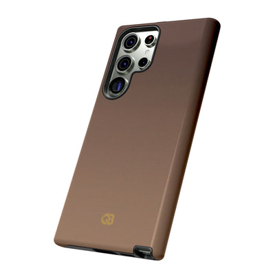 Brown Tough Phone Case for Samsung - Smoked Caramel Fade