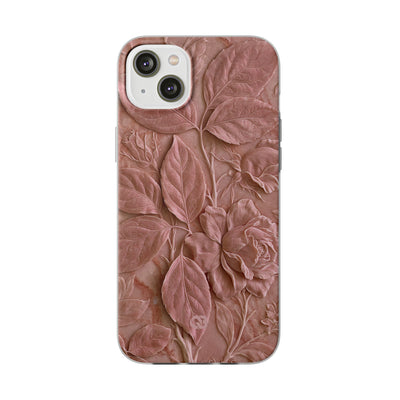 Blush Rose Relief · Lite Phone Case for iPhone ·  Pink
