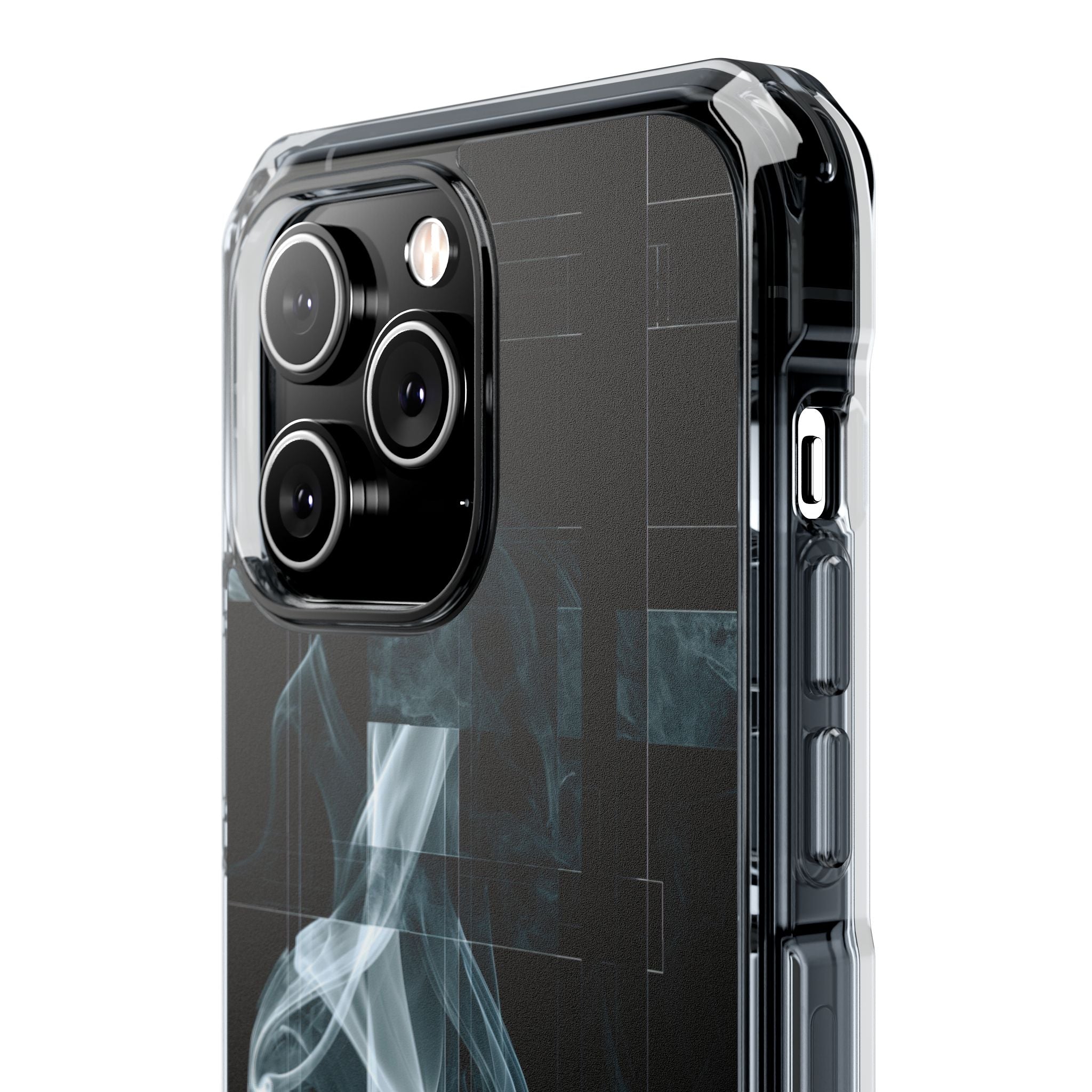 Black Impact MagSafe Phone Case for iPhone - Arctic Vapor Grid