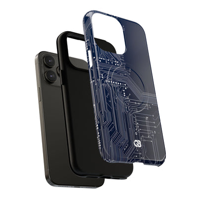 Blue Tough 2.0 Magsafe Phone Case for iPhone - Cobalt Data Stream