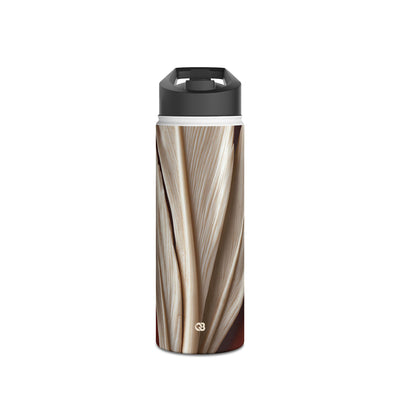 Carved Ivory Plume · Insulated Water Bottle · Red