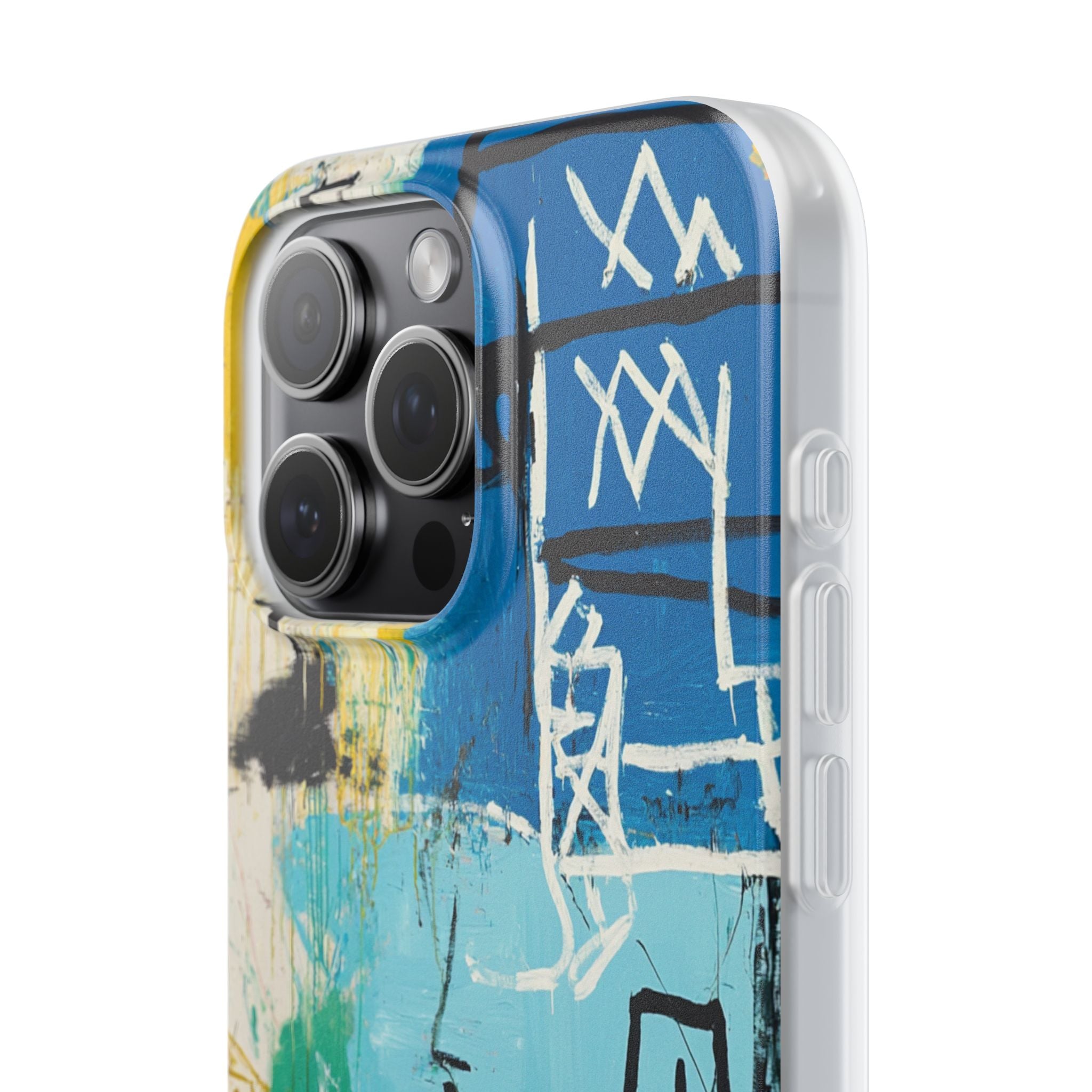 Azure Urban Scribble · Soft Phone Case for iPhone