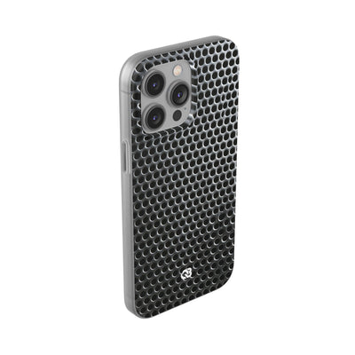 Brushed Perforated Steel · Lite Phone Case for iPhone ·  Silver