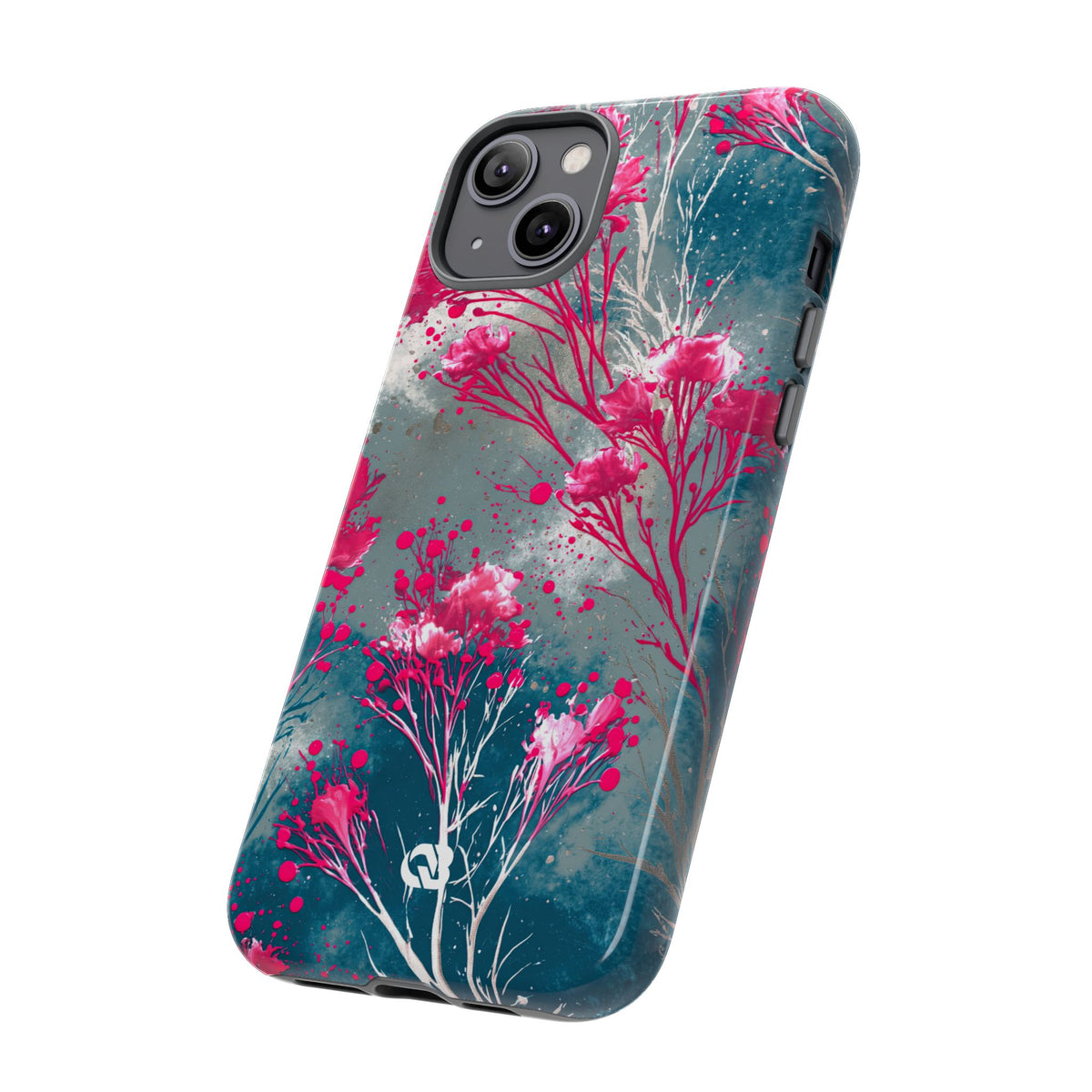 Cyber Blossom · Tough Phone Case for iPhone · Teal