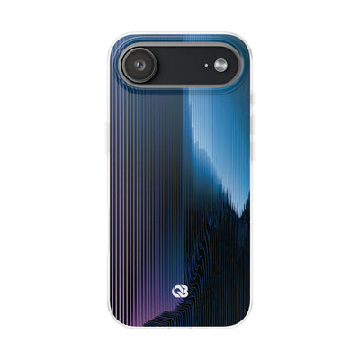 Blue Lite Phone Case for iPhone - Indigo Distortion Wave