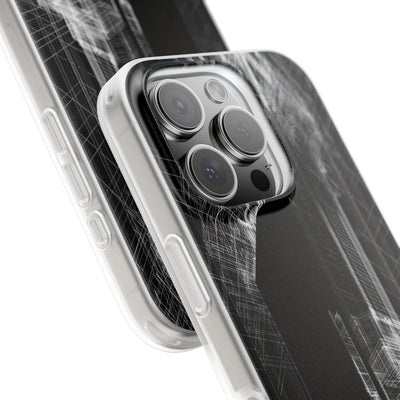 Black Lite Phone Case for iPhone - Ghost Urban Wireframe