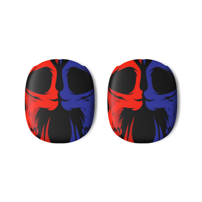 Dual Skulls RedBlue - AirPod Max Cover