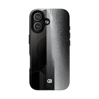 Black Tough 2.0 Magsafe Phone Case for iPhone - Brutalist Pixel Monolith