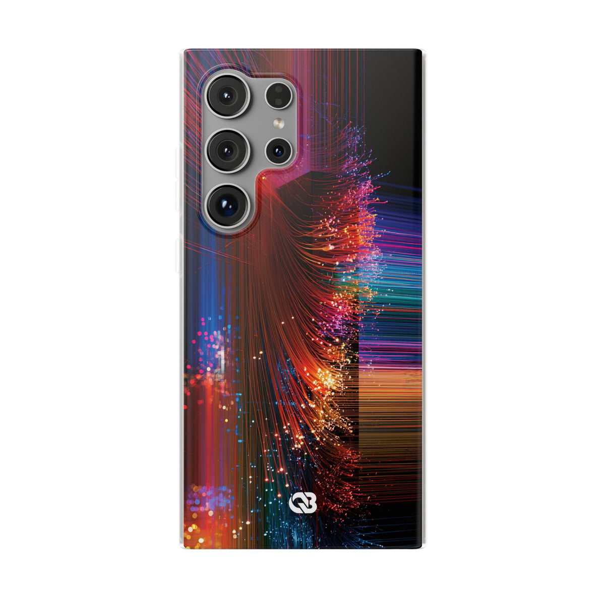 Black Lite Phone Case for Samsung - Cyber Optic Streak