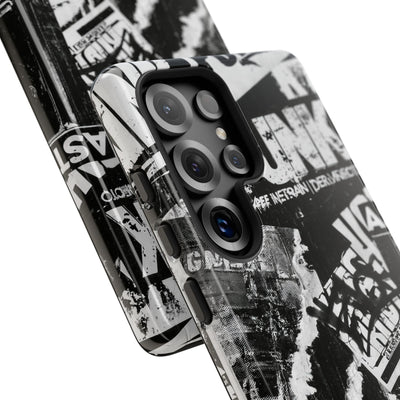 Underground Punk Collage · Tough Phone Case for Samsung · Black