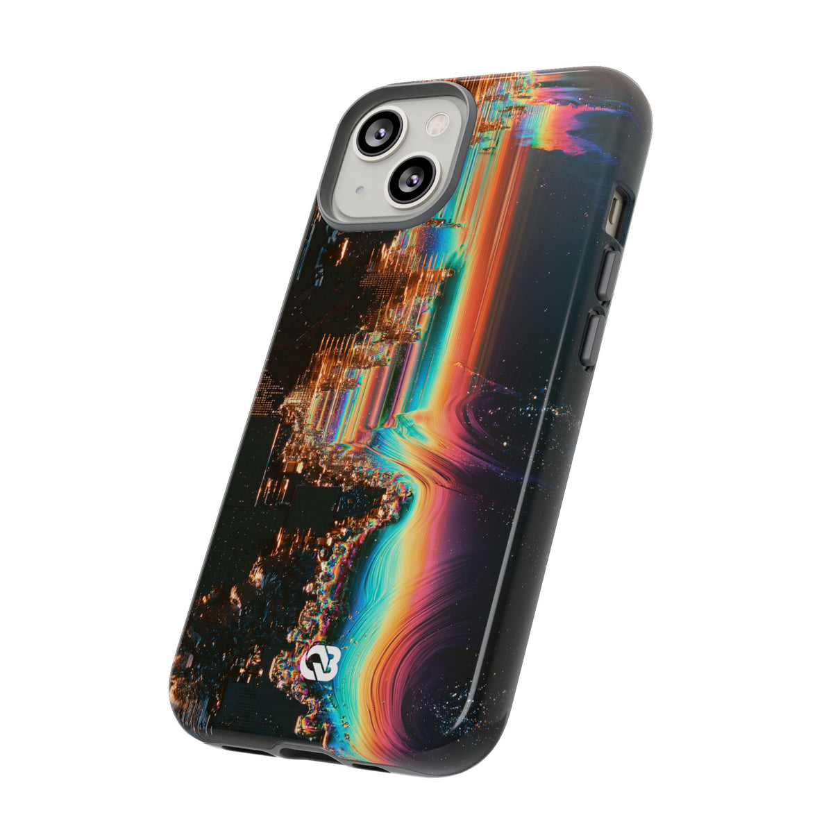 Prismatic Circuit · Tough Phone Case for iPhone · Black