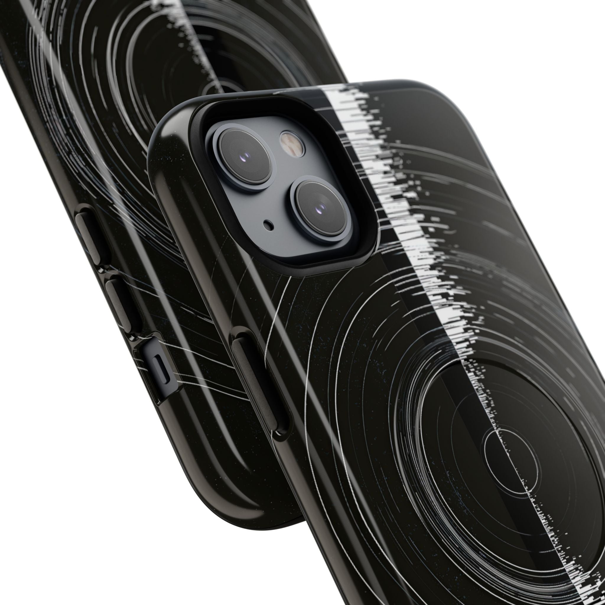 Black Tough 2.0 Magsafe Phone Case for iPhone - Obsidian Orbital Signal