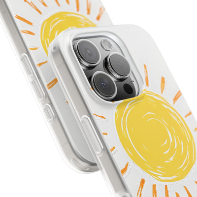 Amber Solar Glow · Soft Phone Case for iPhone