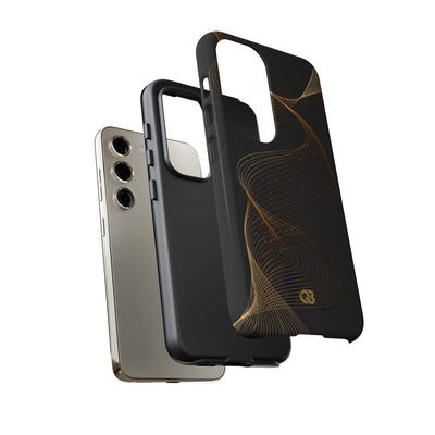 Gold Tough Phone Case for Samsung - Burnished Bronze Helix