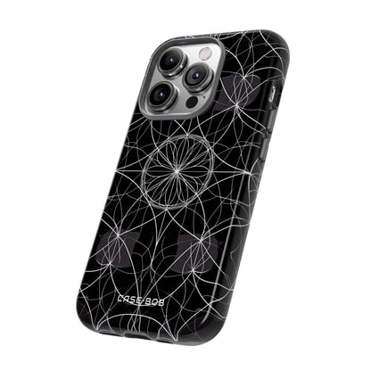 Stralend Bloem Orbit iPhone 14 Pro Hoesje - Tough