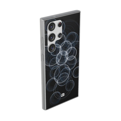Black Lite Phone Case for Samsung - Frosted Ring Matrix