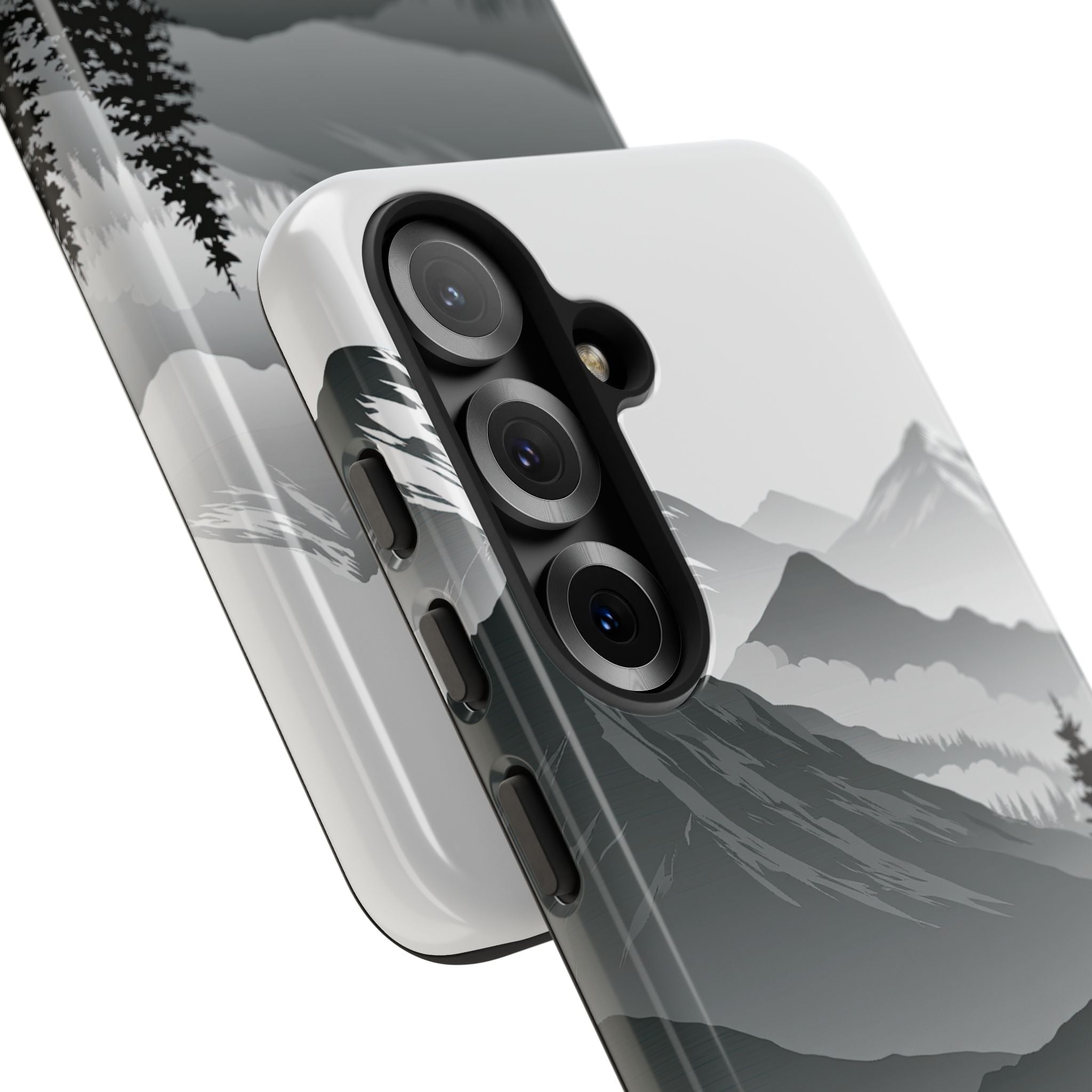 Grey Tough Phone Case for Samsung - Granite Ridge Mist