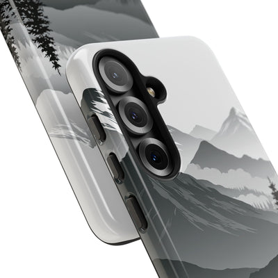 Grey Tough Phone Case for Samsung - Granite Ridge Mist
