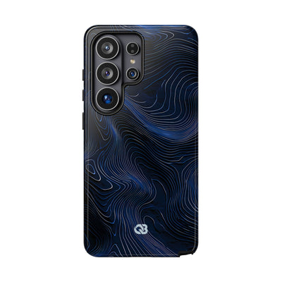 Blue Tough Phone Case for Samsung - Cobalt Contour Ridge