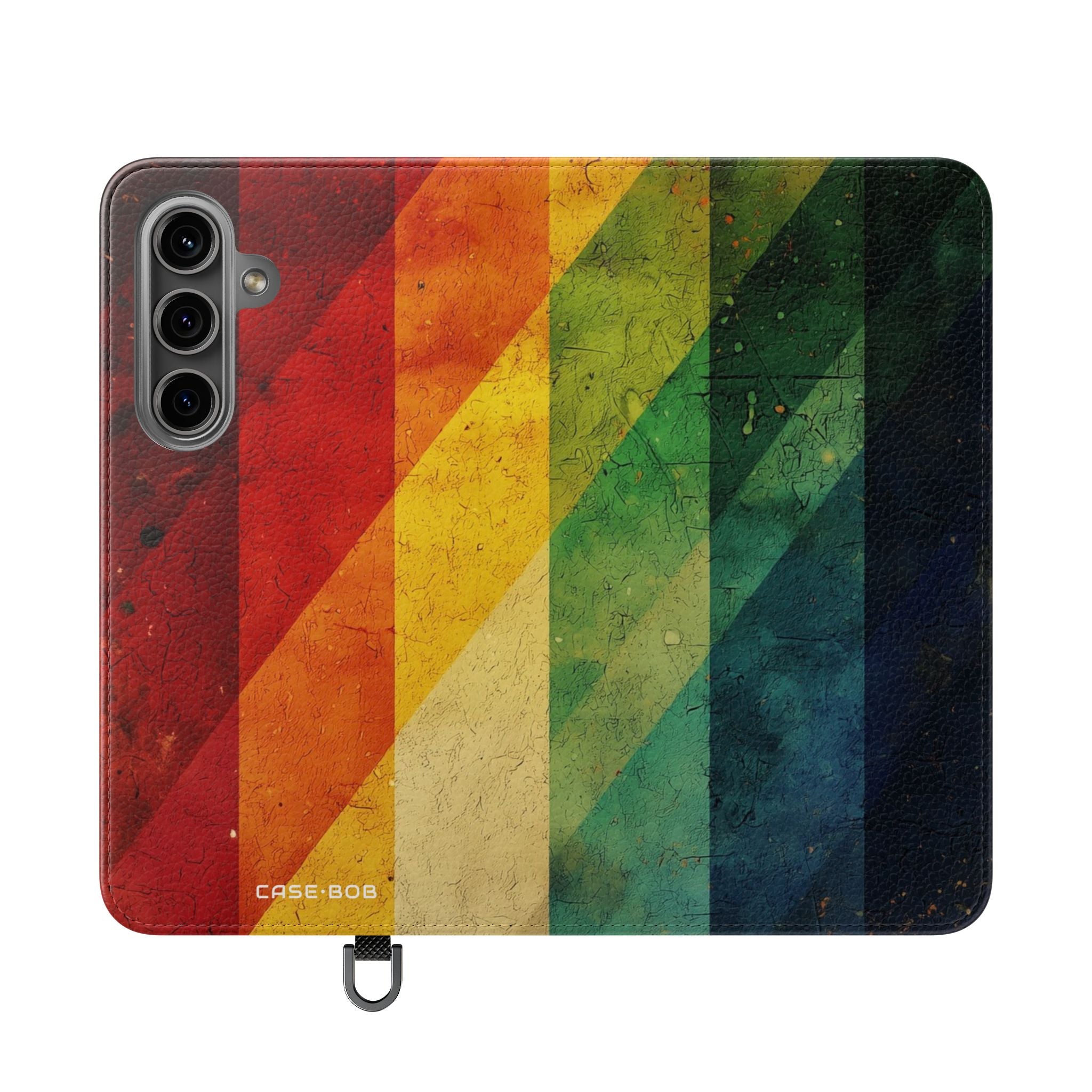 Crimson Stripes - Samsung S24 Case - Wallet