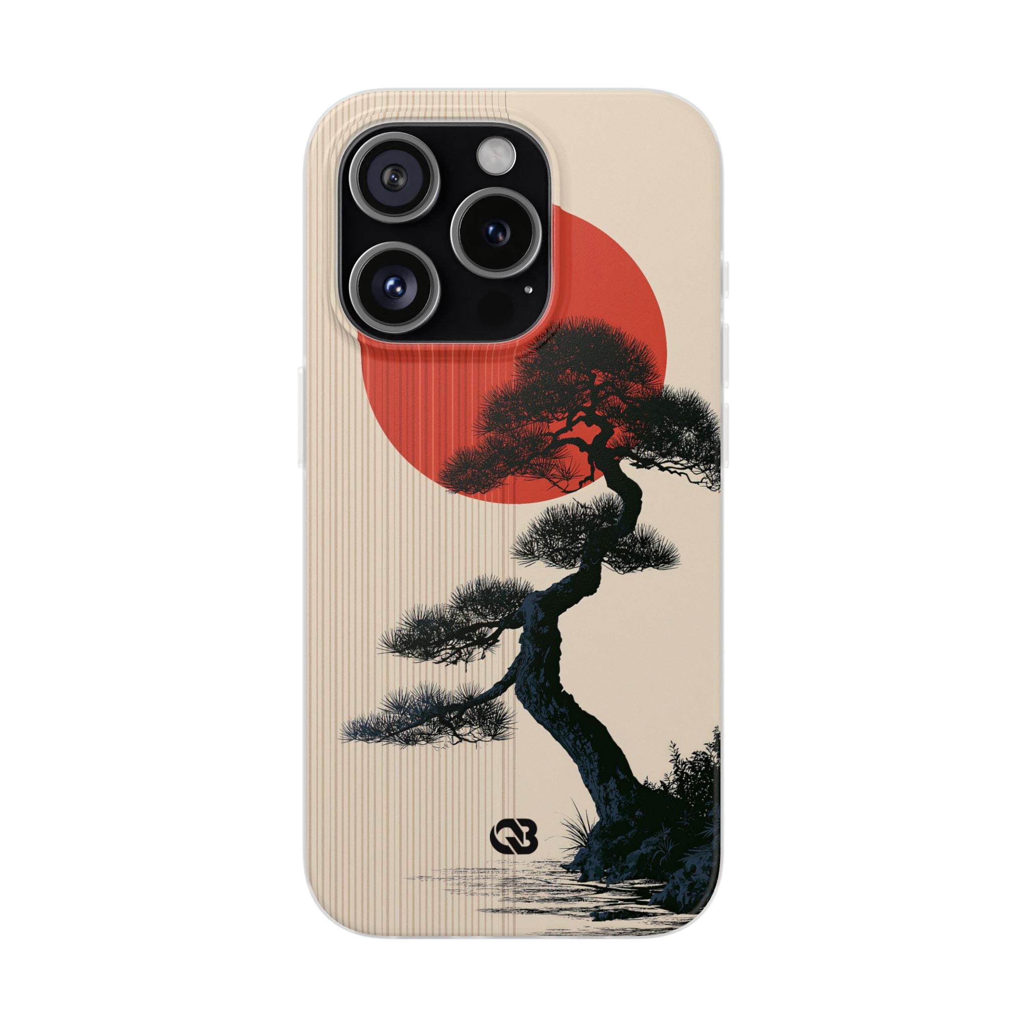 Beige Lite Phone Case for iPhone - Kyoto Crimson Pine