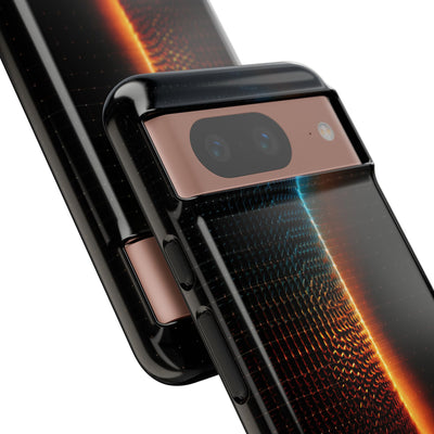 Luminous Refraction Grid · Tough Phone Case for Pixel ·  Black