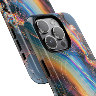 Prismatic Aura Flow · Tough 2.0 Magnetic Phone Case for iPhone · Blue
