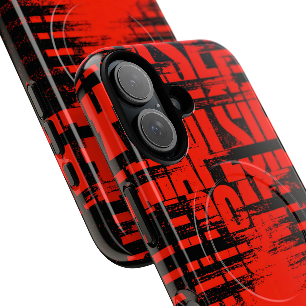 Crimson Redaction · Tough 2.0 Magnetic Phone Case for iPhone · Black