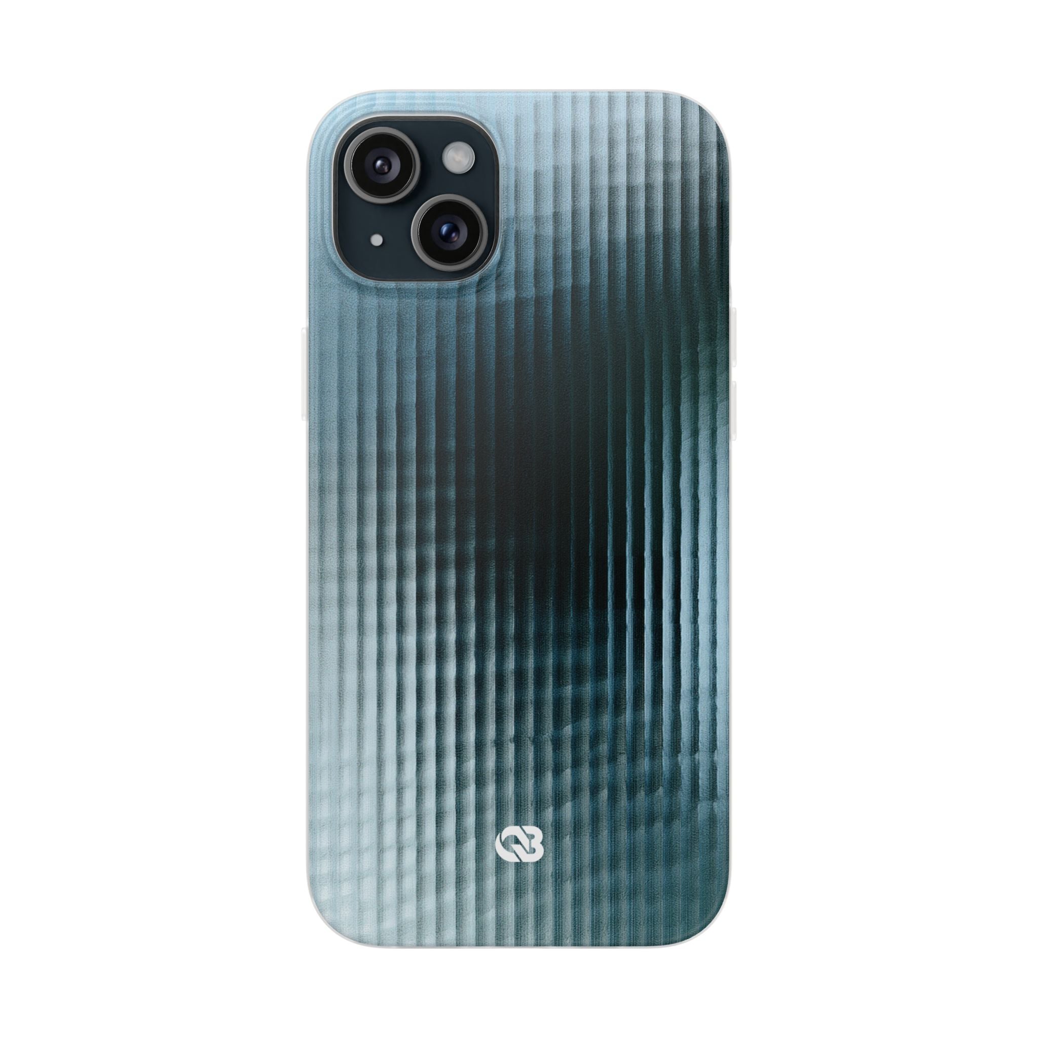 Blue Lite Phone Case for iPhone - Glacial Reeded Glass