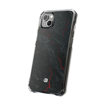 Crimson Rift · Clear Impact Magnetic Phone Case for iPhone ·  Black
