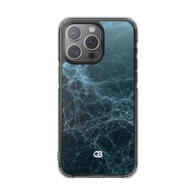 Teal Impact MagSafe Phone Case for iPhone - Arctic Neural Mesh