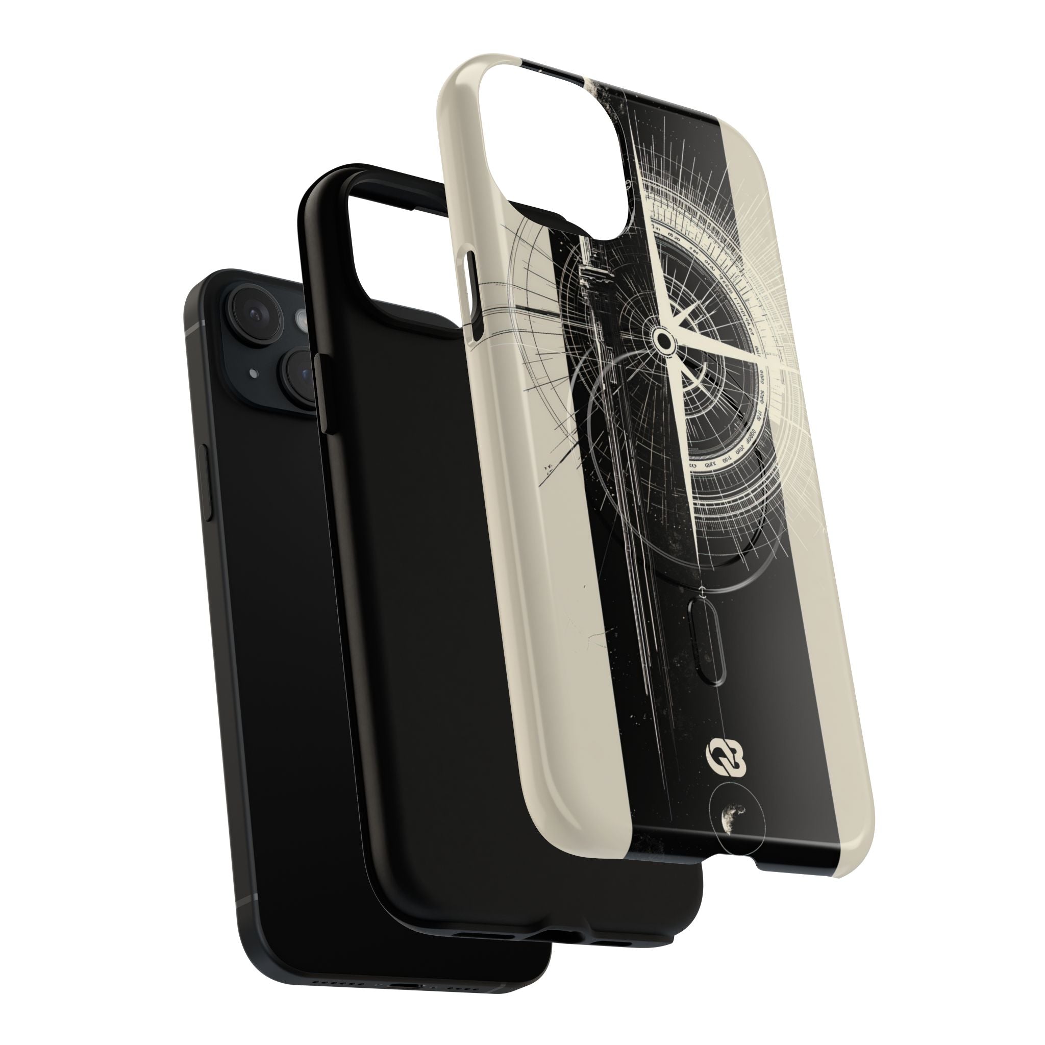 Beige Tough 2.0 Magsafe Phone Case for iPhone - Zenith Vector Spire