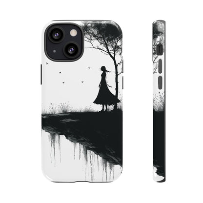 Cliffside Silhouette iPhone 13 Mini Case - Tough