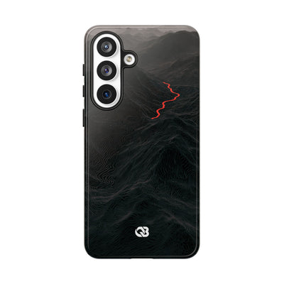 Crimson Ridge Pass · Tough Phone Case for Samsung · Black