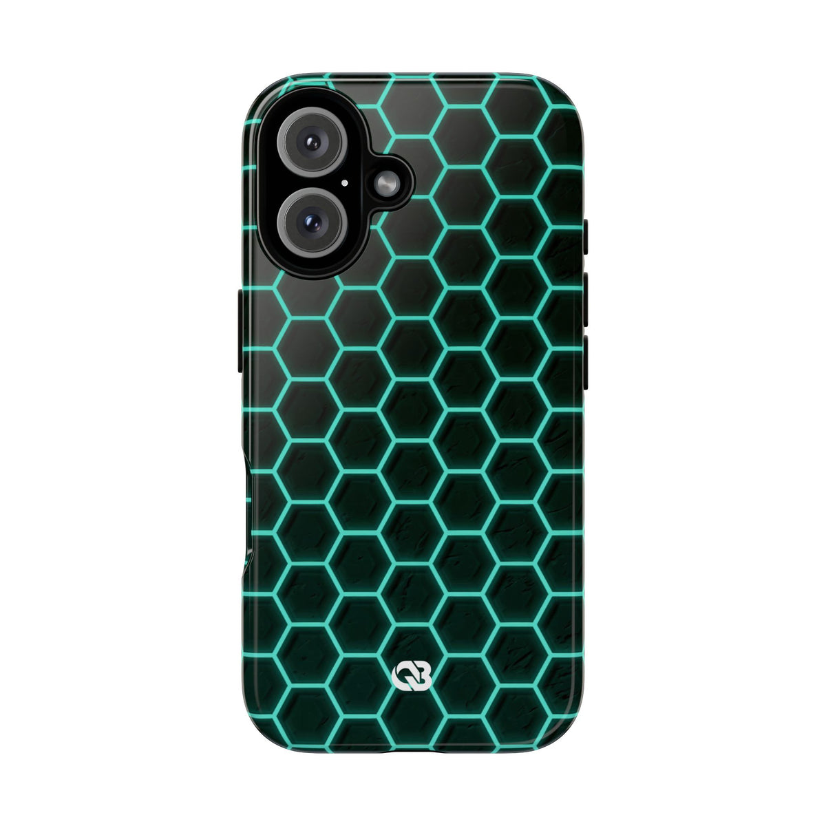 Neon Hex Spectrum · Tough Phone Case for iPhone · Teal