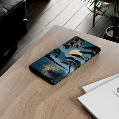Blue Tough Phone Case for Samsung - Midnight Kyoto Pine