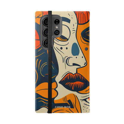 Overlapping Faces - Samsung S23 Ultra Case - Wallet