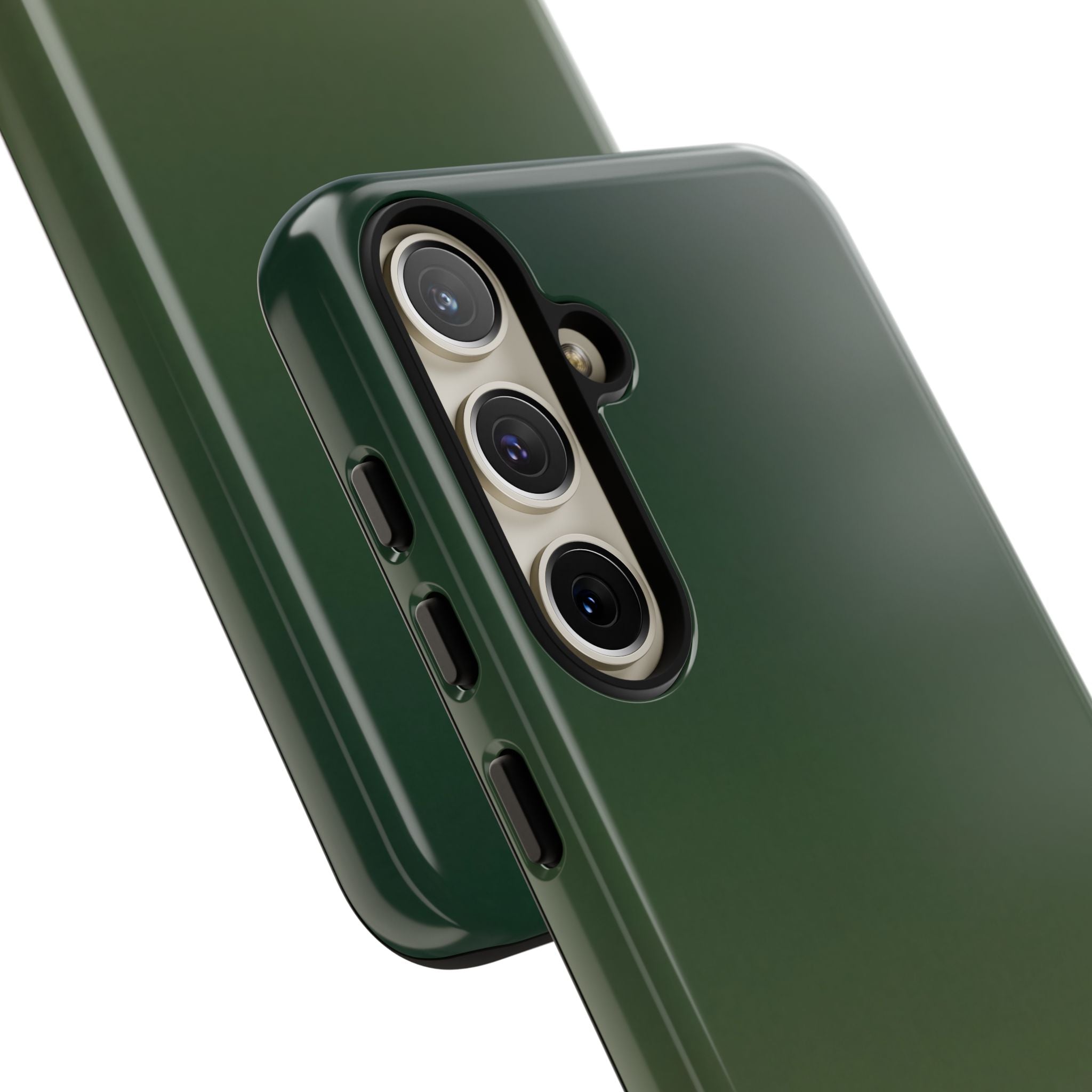 Green Tough Phone Case for Samsung - Shadow Moss Grain