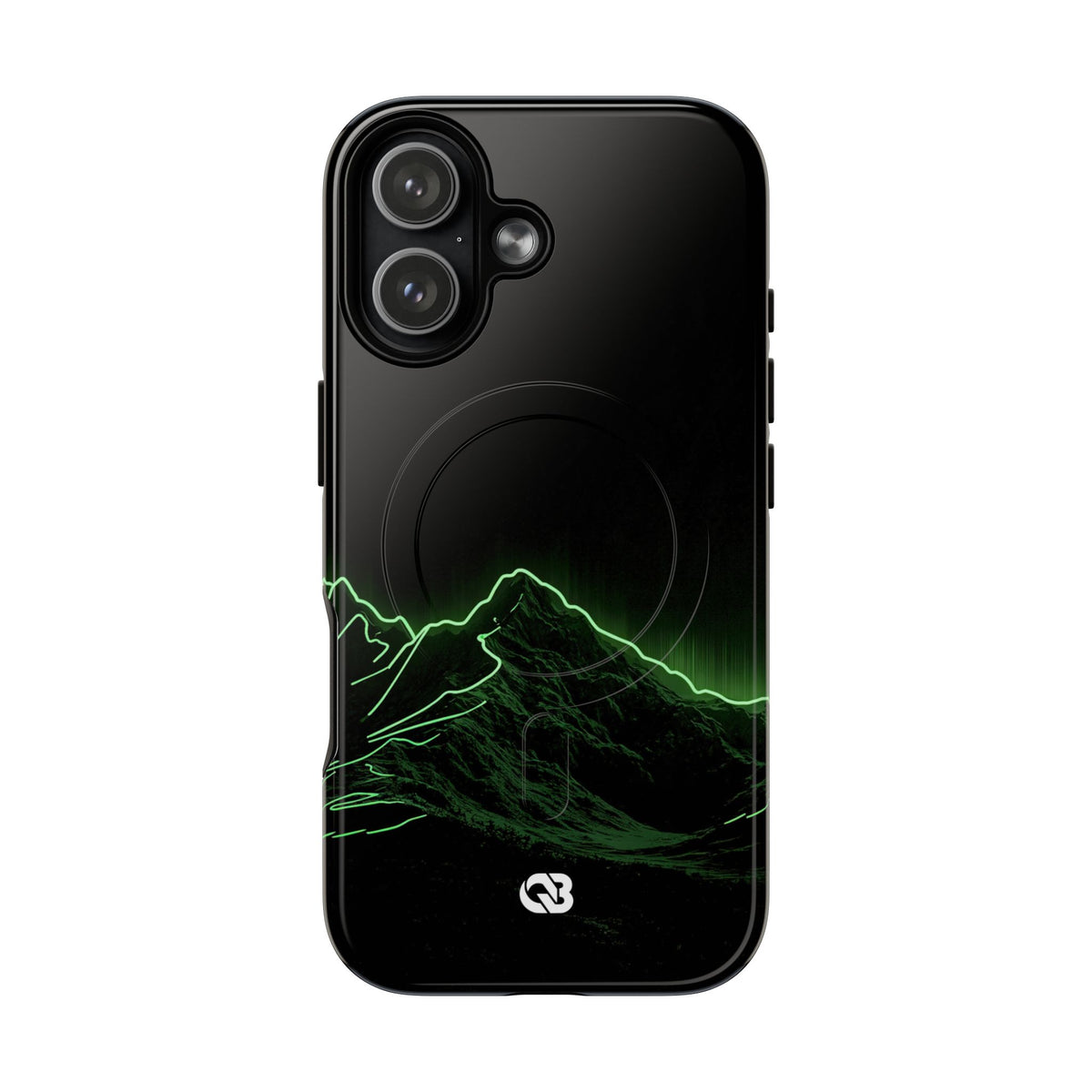 Nordic Mountain Contour · Tough 2.0 Magnetic Phone Case for iPhone · Black
