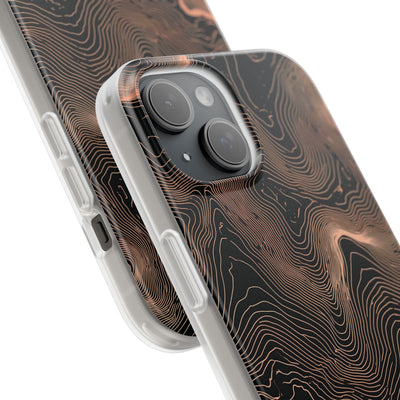 Orange Lite Phone Case for iPhone - Salmon Ridge Topo
