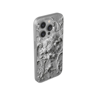 Rococo Marble Rose · Lite Phone Case for iPhone ·  White