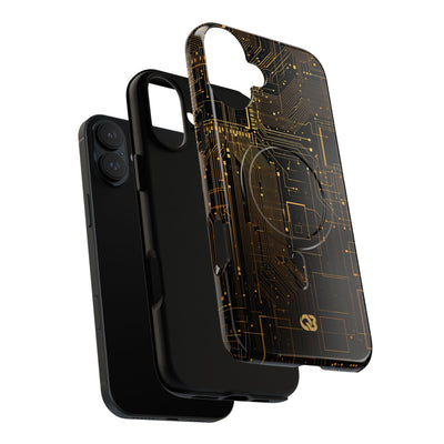 Gold Tough 2.0 Magsafe Phone Case for iPhone - Amber Core Mainframe