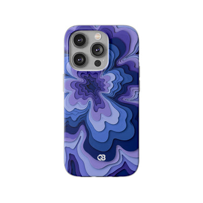Periwinkle Strata Bloom · Lite Phone Case for iPhone ·  Purple
