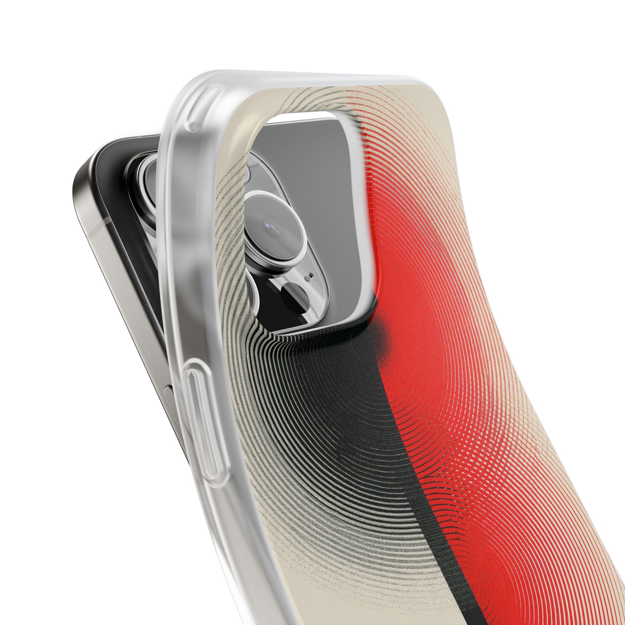 Red Lite Phone Case for iPhone - Split Signal Red