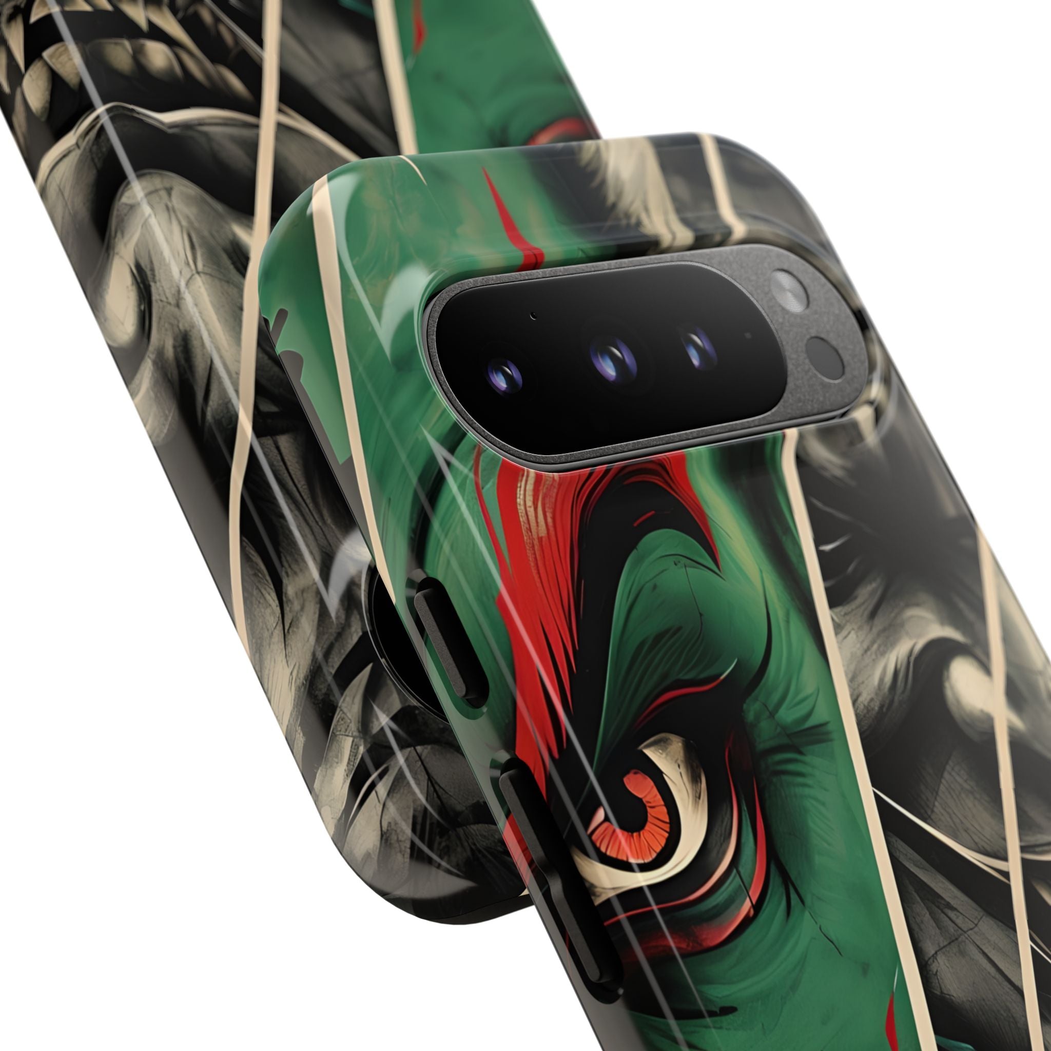 Emerald Oni Grin · Tough Handyhülle für Google Pixel